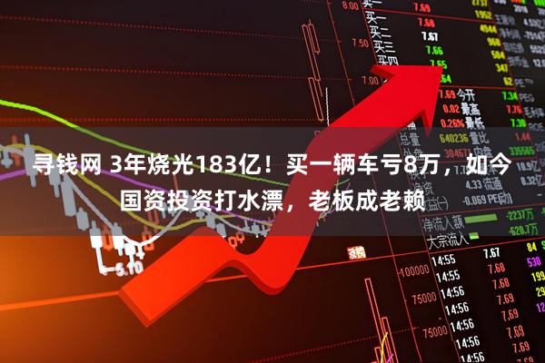 寻钱网 3年烧光183亿！买一辆车亏8万，如今国资投资打水漂，老板成老赖